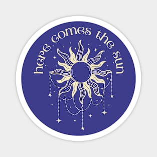 Musical Sun | Here Comes the Sun (light design) Magnet